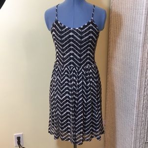 Target Chevron Black and Tan dress